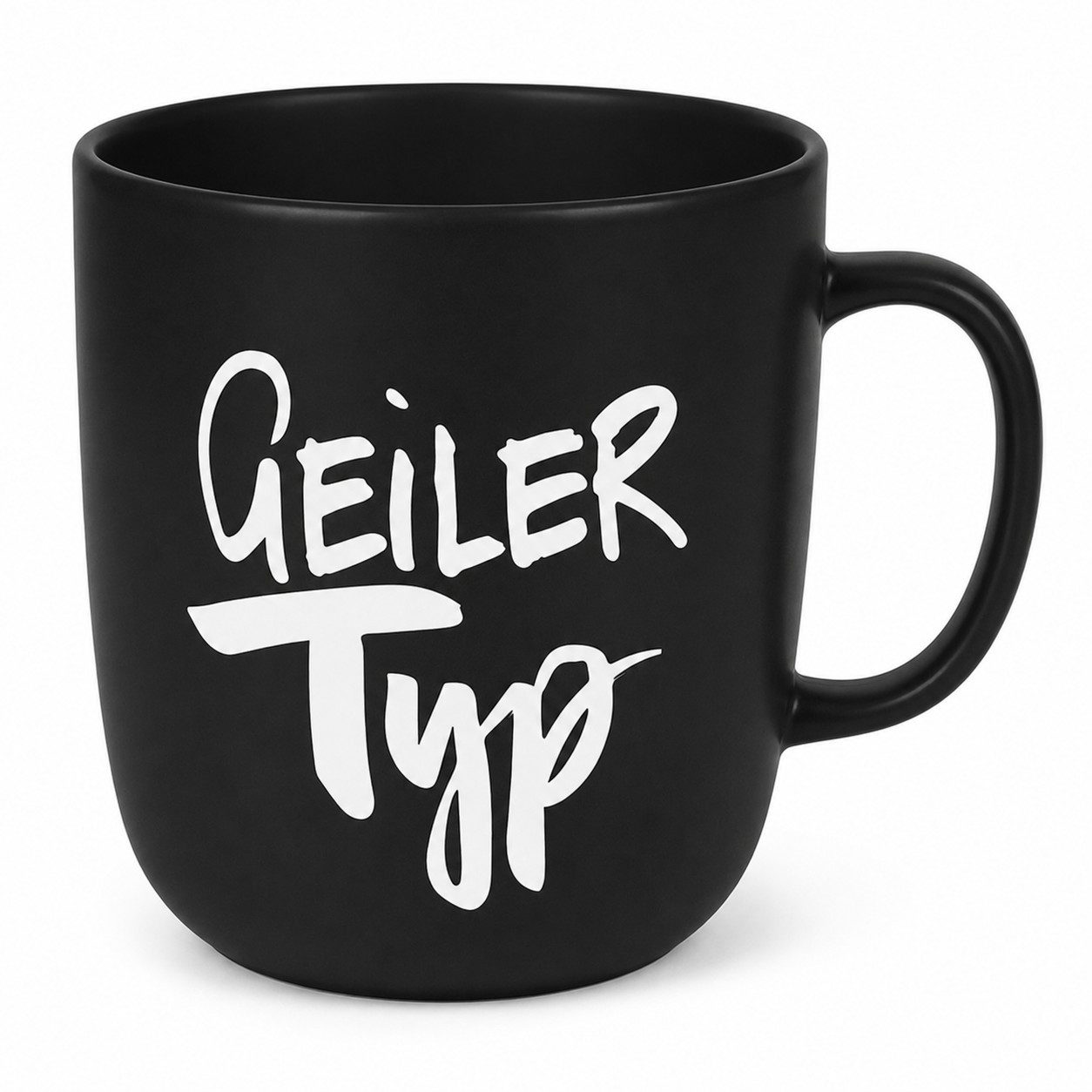 PPD Becher Geiler Typ Becher 350 ml schwarz Porzellan, 1-tlg., Melamin