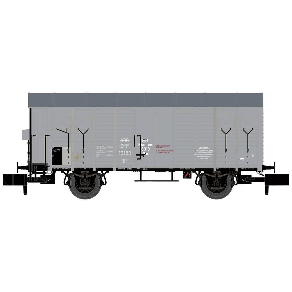 Hobbytrain Güterwagen N Gedeckter Güterwagen K3 der KPEV H24256
