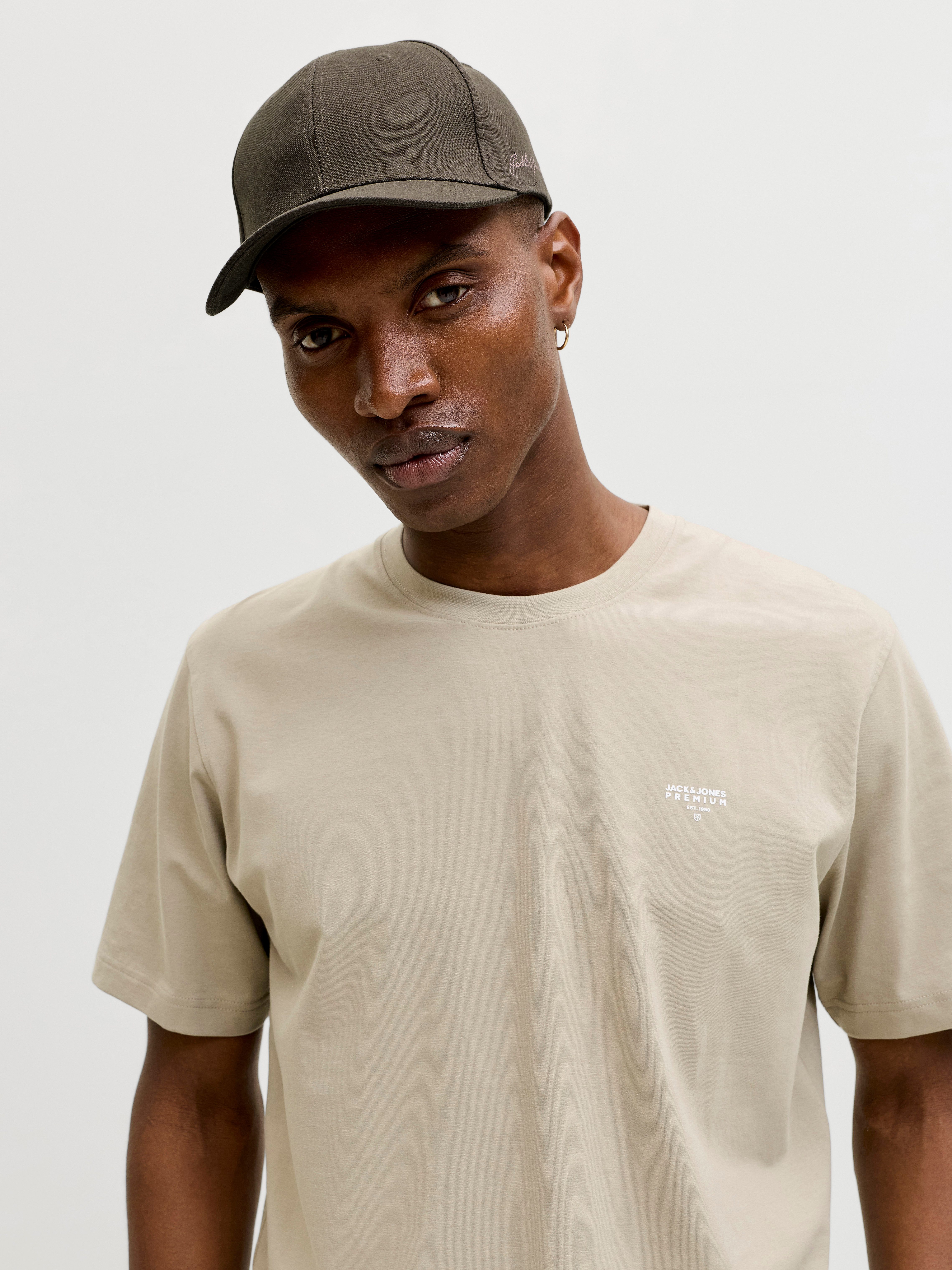 Jack & Jones Baseball Cap JACBASE LOUIS LINEN BLEND CAP SN mit Branding