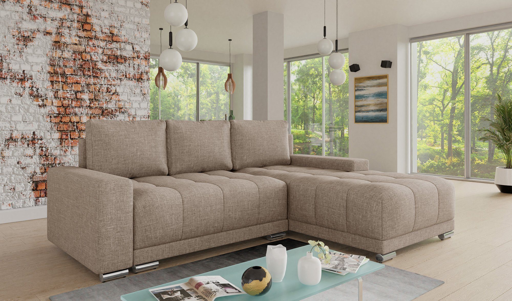 Sofnet Ecksofa Pavo, mit Schlaffunktion und günstig online kaufen