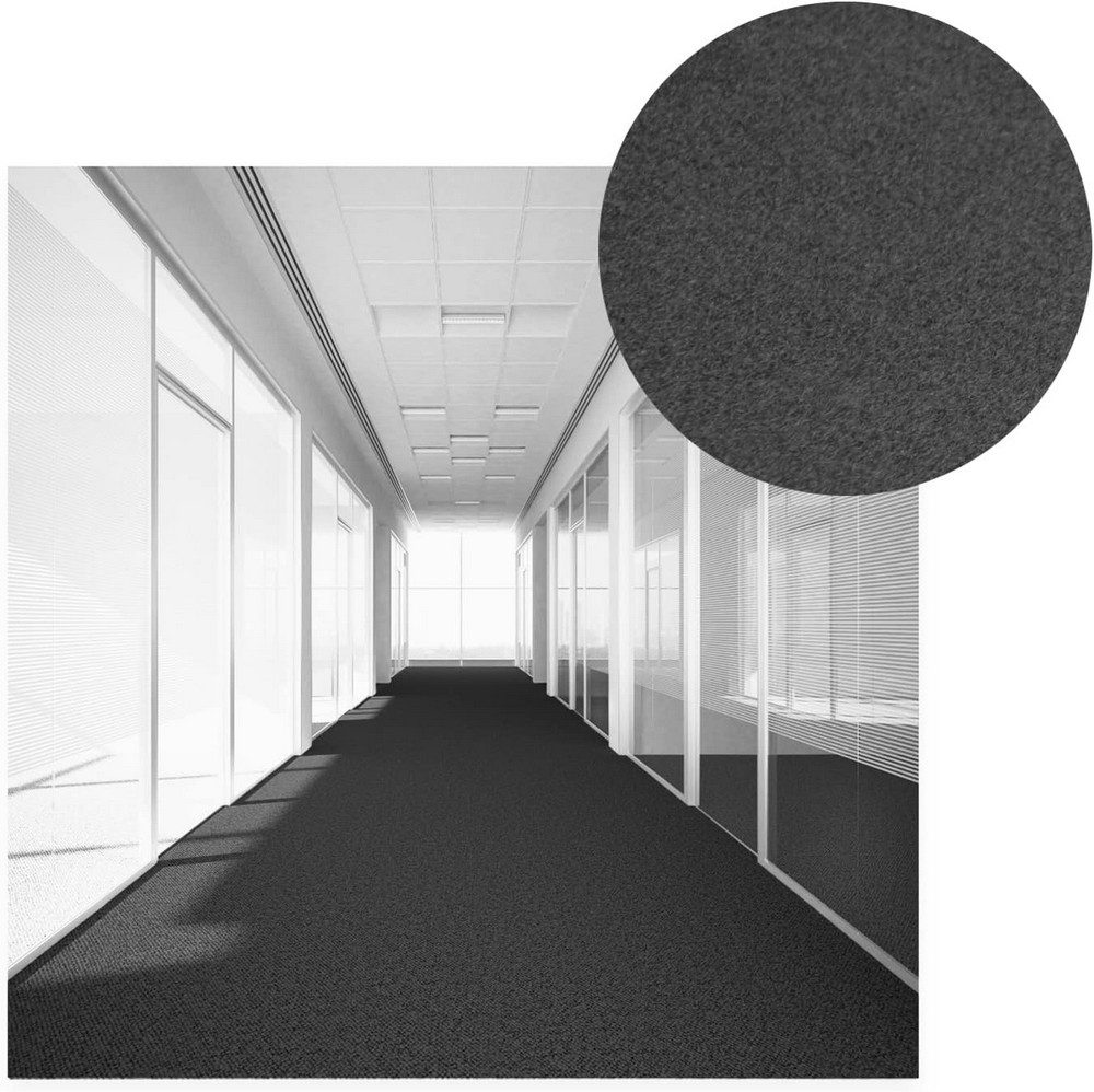 MDEKOR Nadelvliesteppich Teppichboden Meterware - Teppich Läufer, 50x200cm Stahl