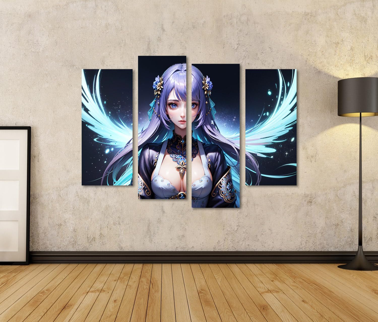 islandburner Leinwandbild Ästhetische Anime Kunst japanischer Stil schönes Mädchen Cosplay