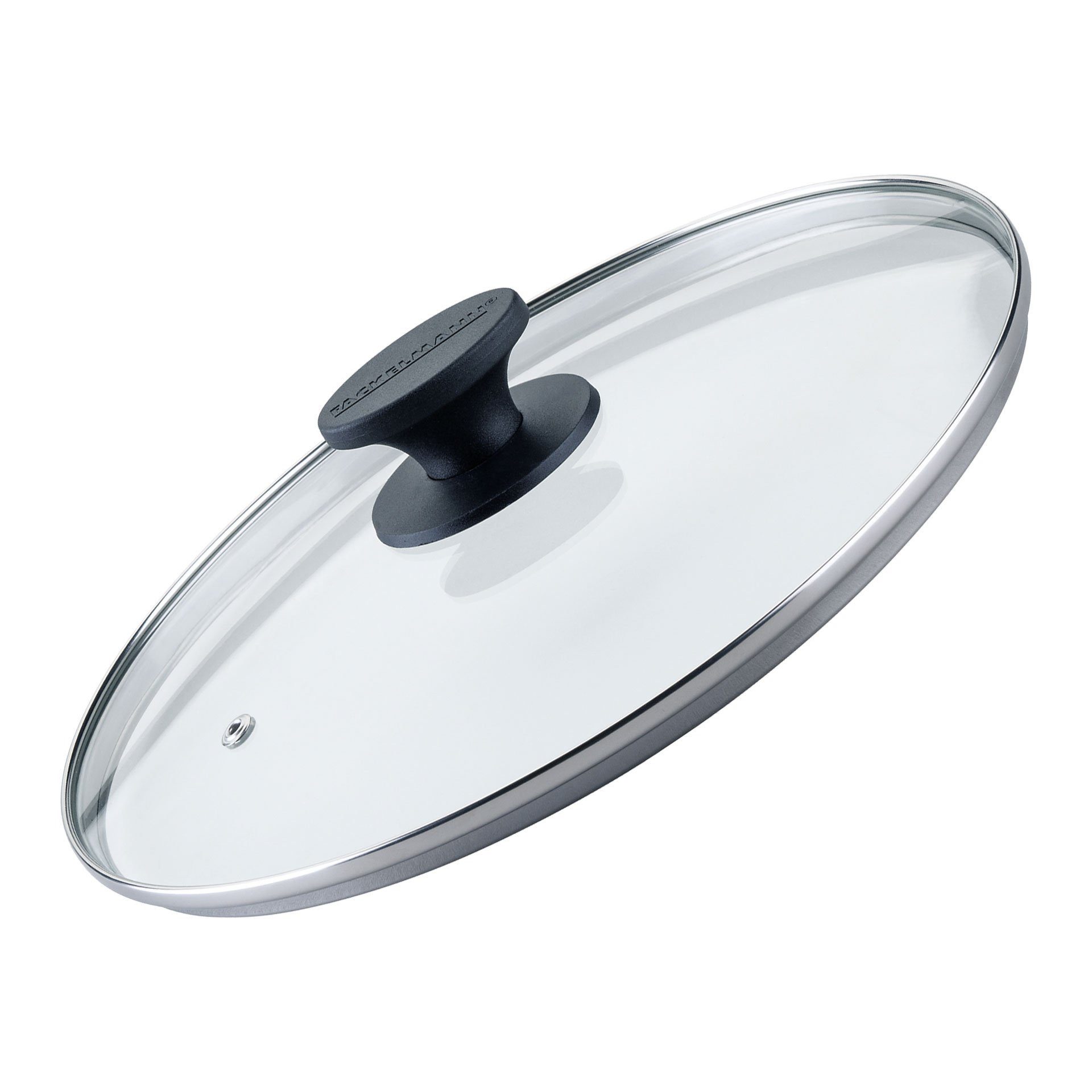 FACKELMANN Pfannendeckel Pfannenglasdeckel 28cm – Hitzebeständig, Bakelit Griff, Universal