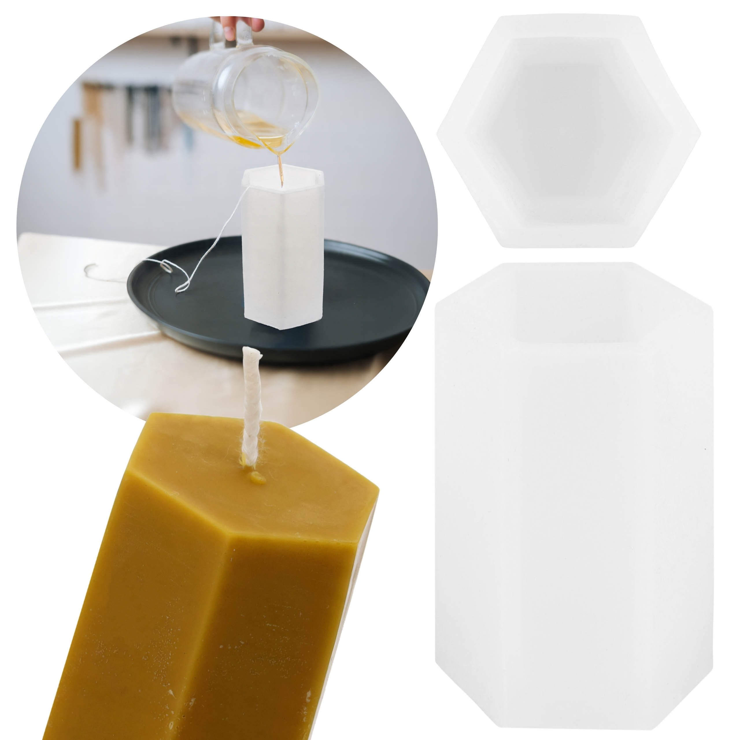 Sarcia.eu Silikonform Silikonform für Würfelkerzen, DIY Gießform 5,7 × 5,2 × 8,8