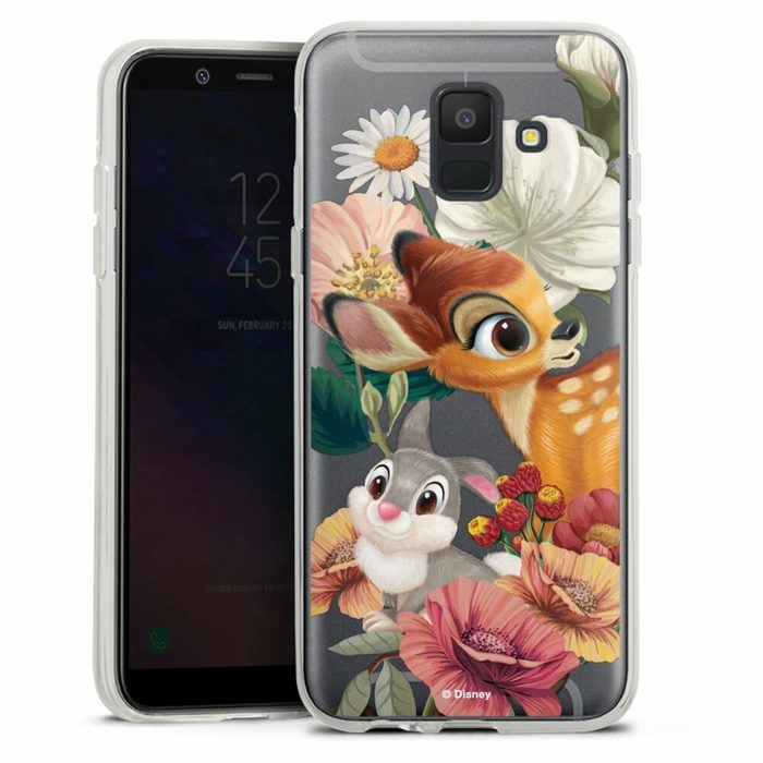 DeinDesign Handyhülle Bambi Klopfer Disney Bambi Klopfer transparent Samsung Galaxy A6 (2018) Silikon Hülle Bumper Case Handy Schutzhülle
