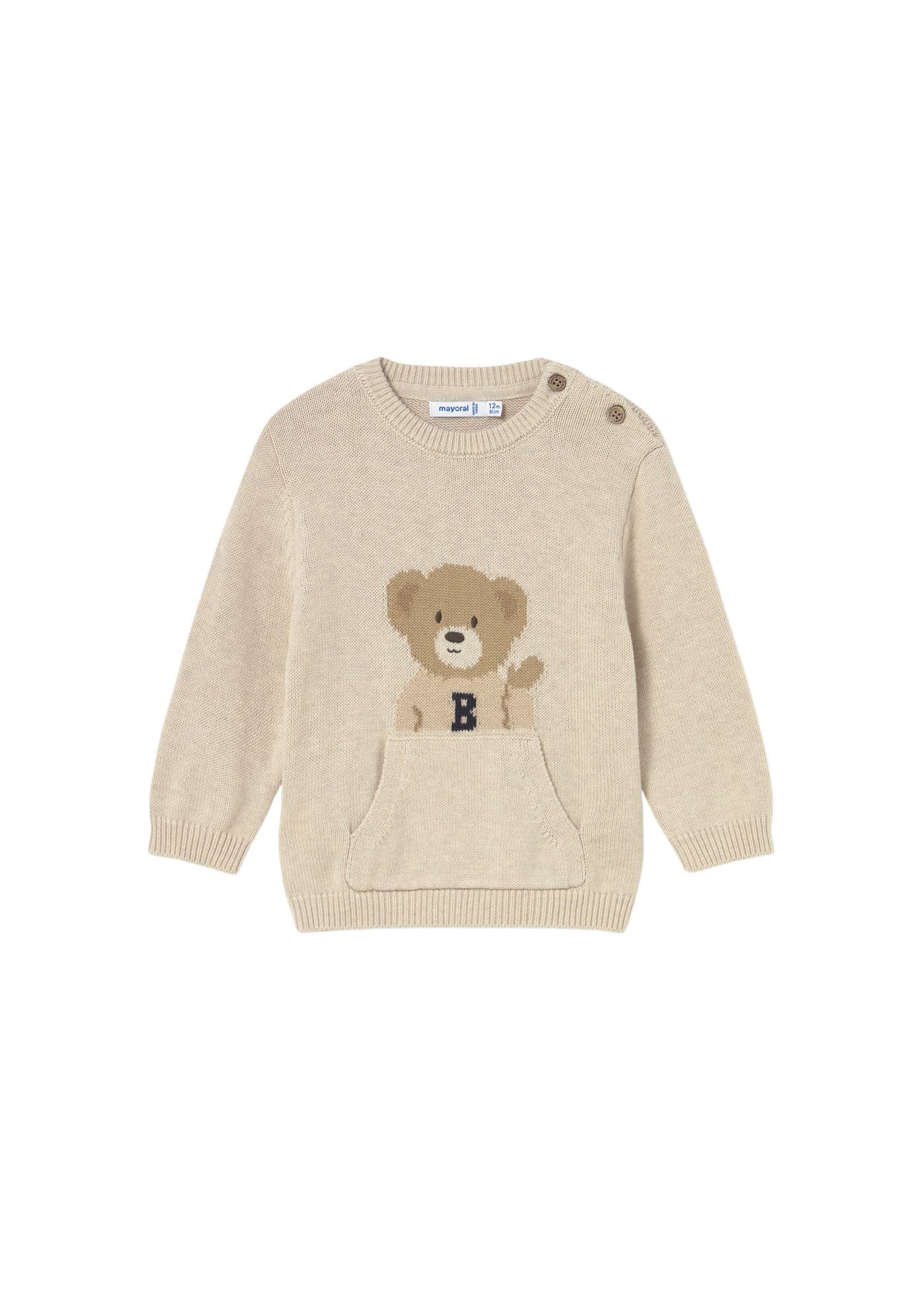 Mayoral Strickpullover weicher Strick mit Wollanteil