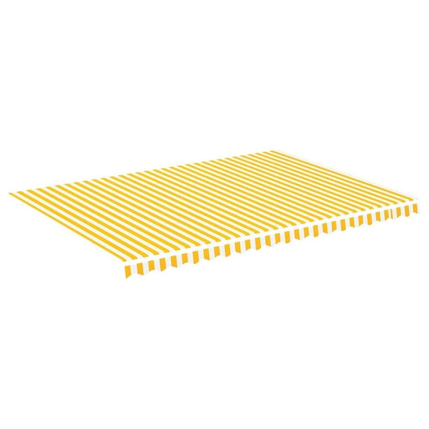 LuxusKollektion Markise Markisenstoff Gelb/Weiss 500x350cm Polyester PU (1-St)