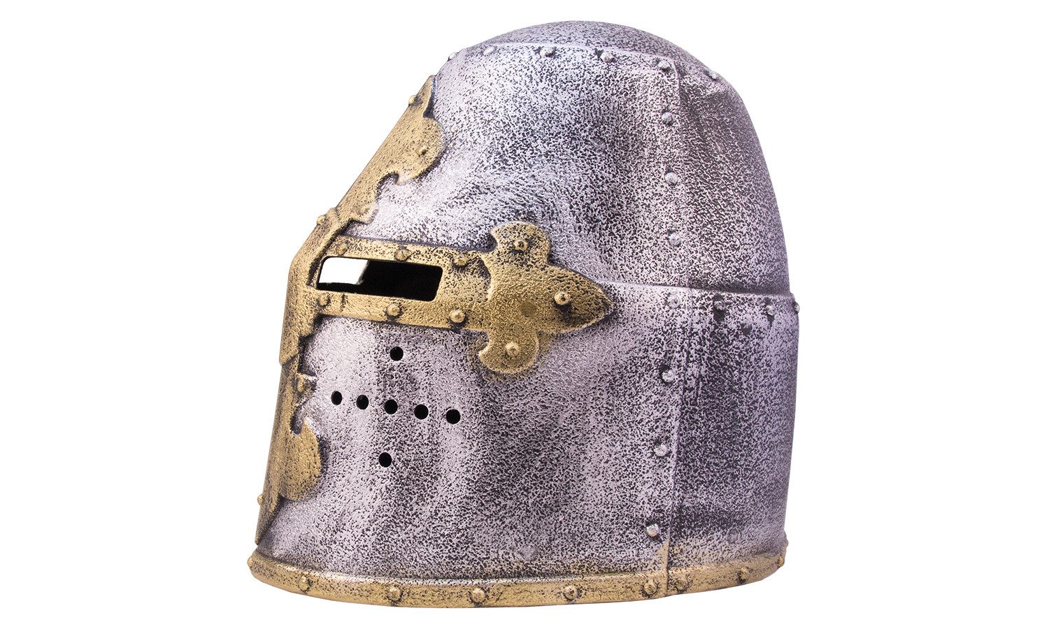 Holzspielerei Spielzeug-Helm Ritterhelm Topfhelm, (1-tlg), bewegliches Visier