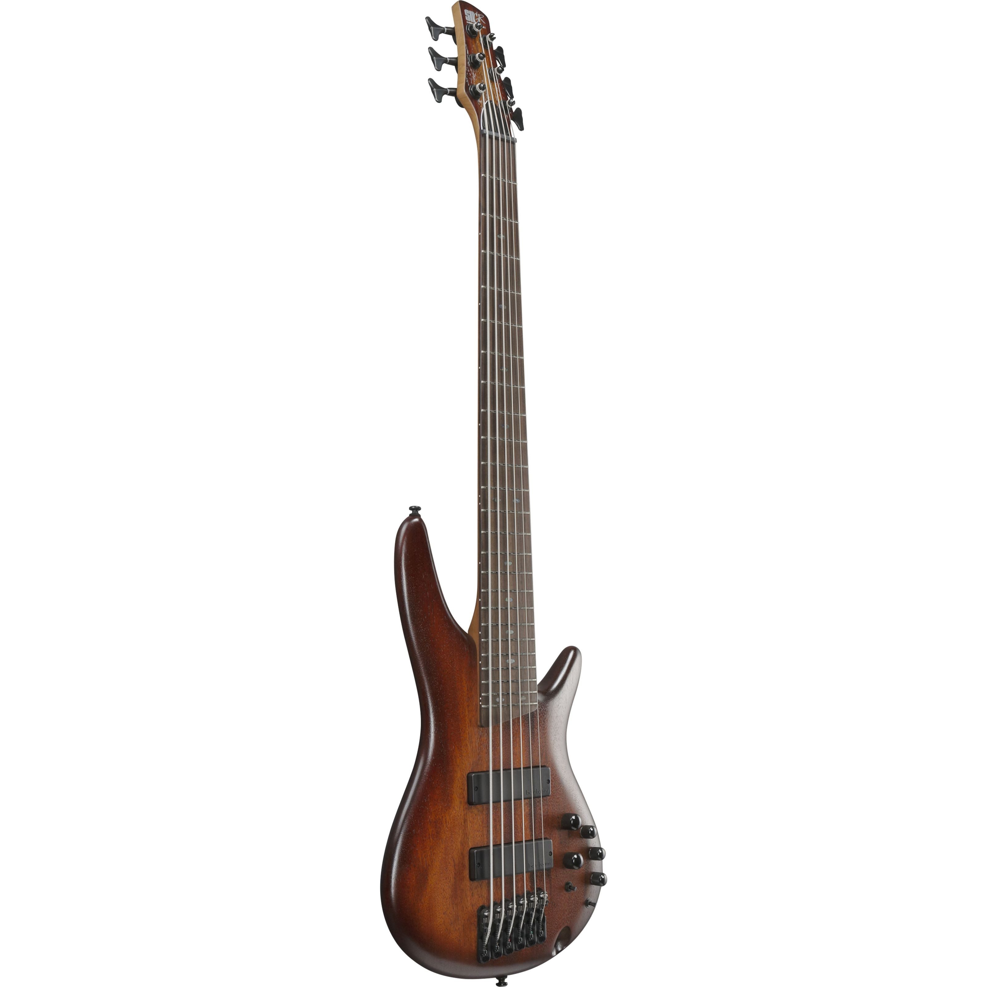 Ibanez E-Bass, Standard SR506A-MHL Mahogany Brown Burst Low Gloss - E-Bass