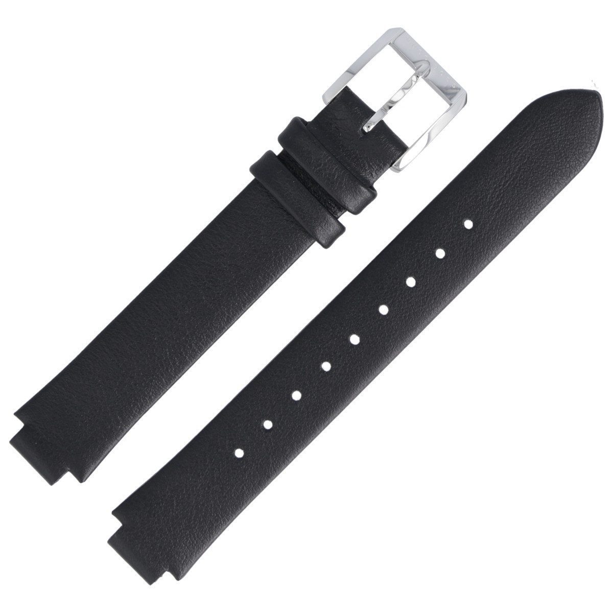 Uhrenarmband 10mm Leder Schwarz 659302724