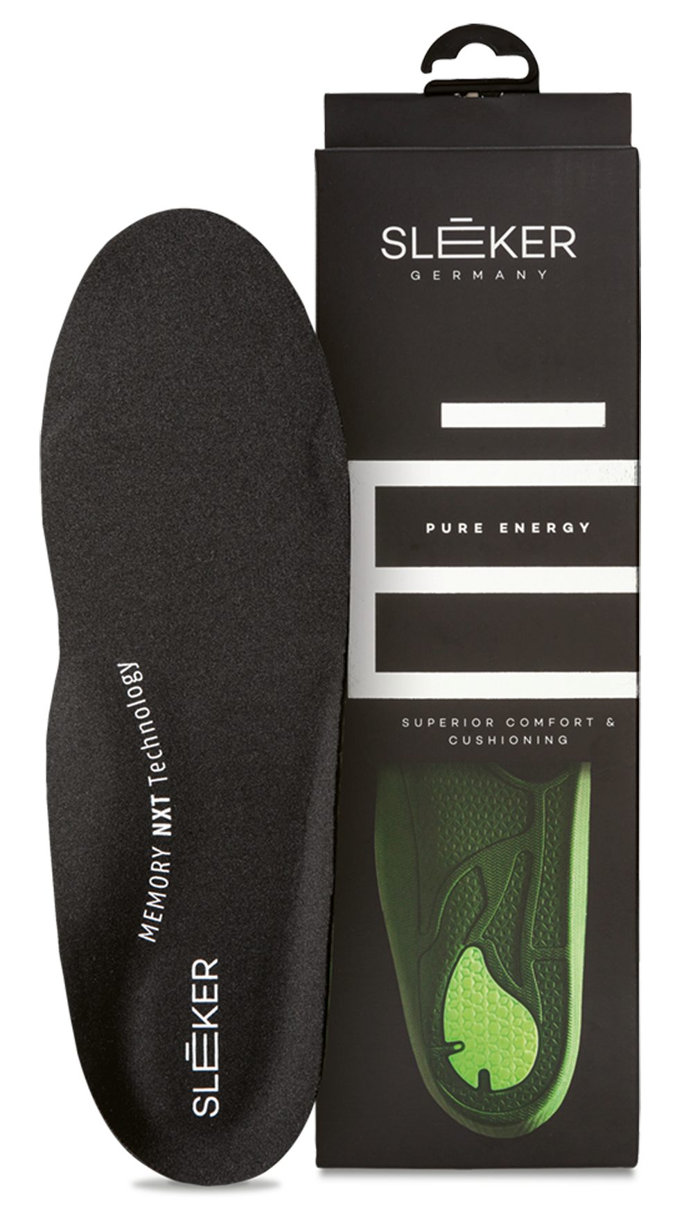 Sleeker Fußbetteinlage Pure Energy - leichte, komfortable und strapazierfähige Einlegesohle