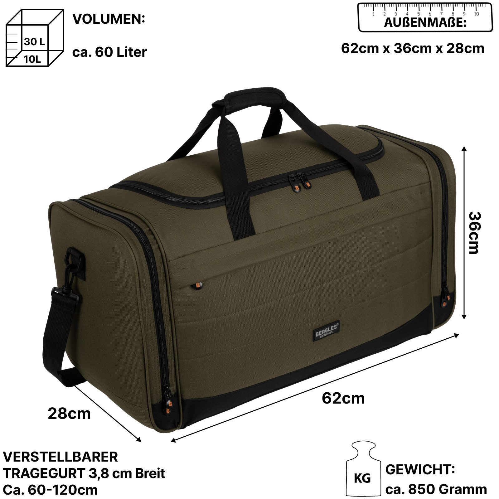 EAAKIE Sporttasche 60 L Reisetasche Saunatasche günstig online kaufen