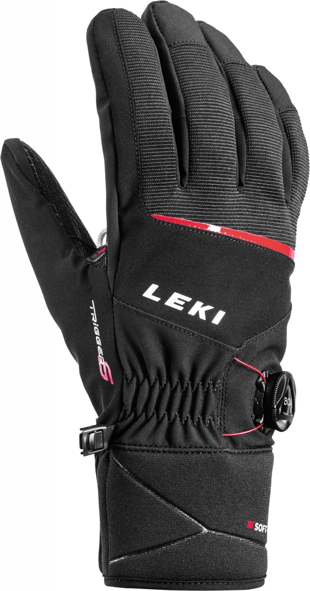 Leki Fleecehandschuhe Leki Lt - Accessoires Progressive Black Boa® Red Tune S