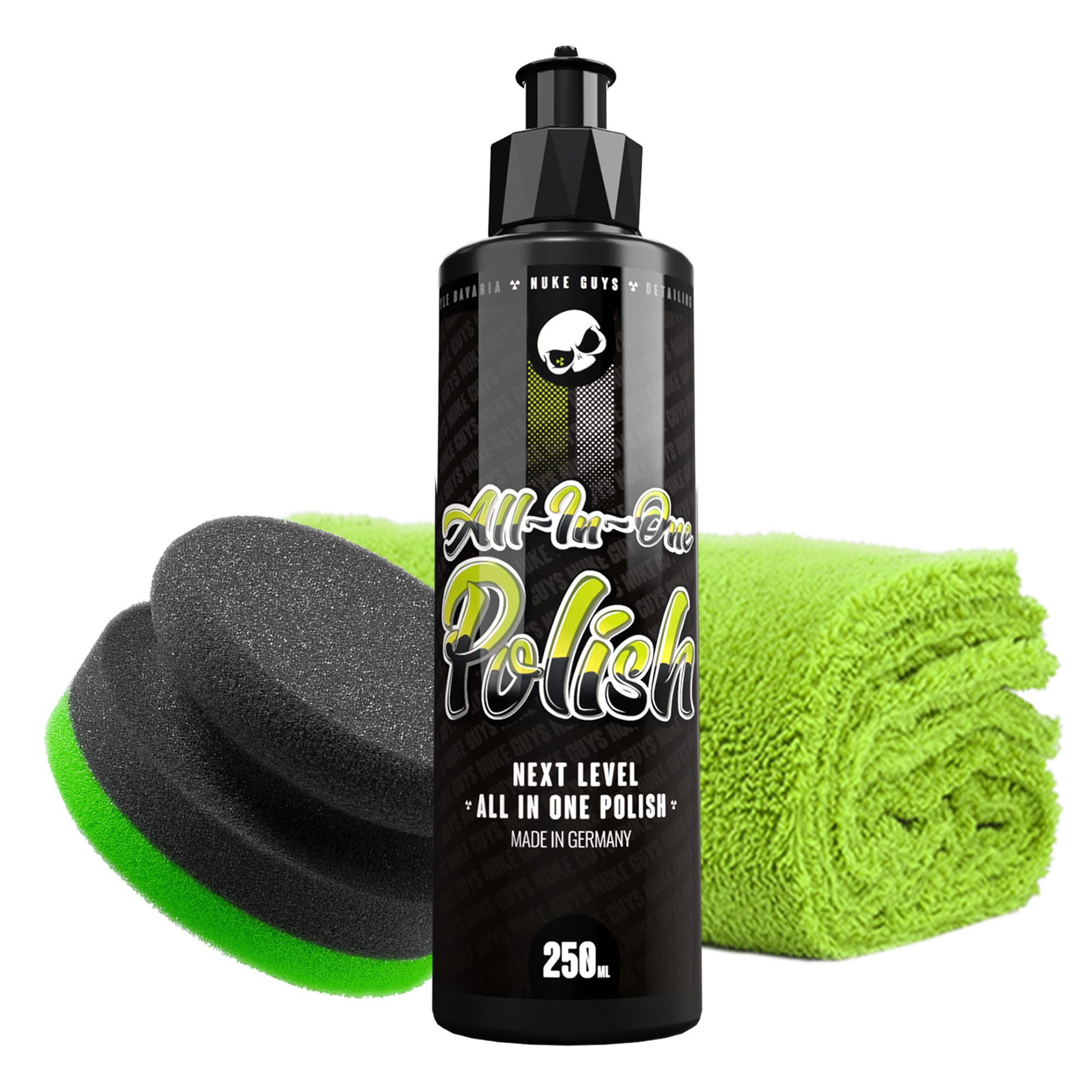 Nuke Guys Nuke Guys All in One Polish Set 3 in 1 Politur One Step Autopolitur (3 St), Autopolitur mit Versiegelung - zum Kratzer entfernen