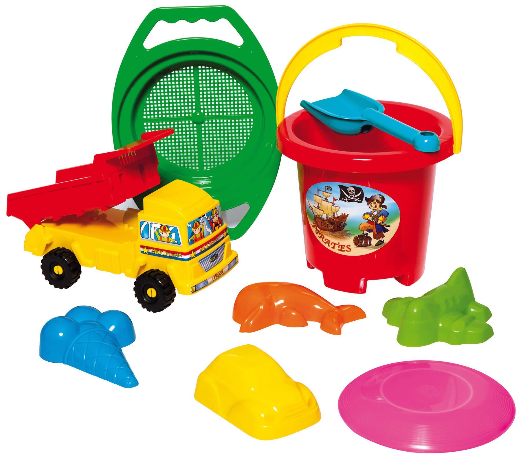 Dohany Sandform-Set Sandspielzeug Eimergarnitur 9-tlg. MEGASET, günstig online kaufen