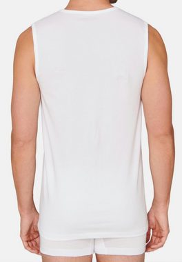Schiesser Unterhemd 4er-Pack - 95/5 - Organic Cotton (Spar-Set, 4-St) Unterhemd / Tanktop - Baumwolle - Tiefer V-Aussschnitt, Perfekter Sitz
