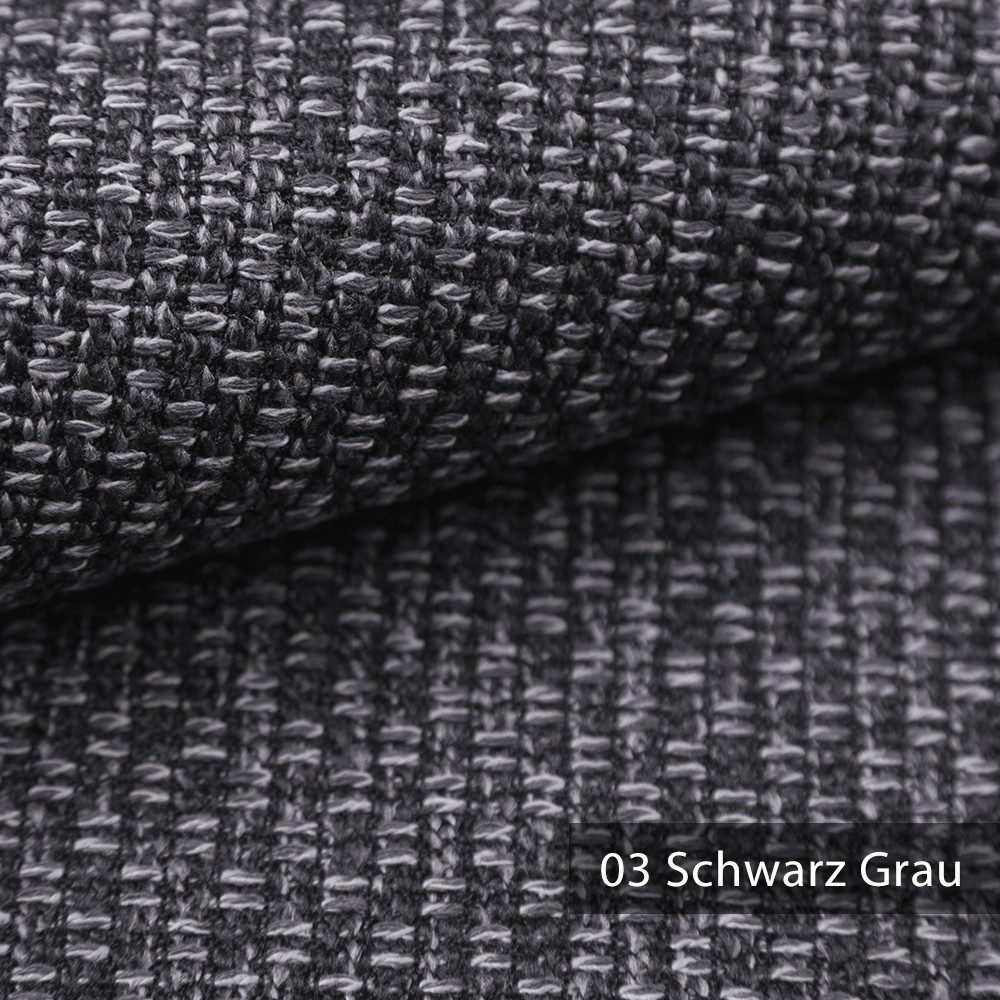 novely® Stoff MALBORN - Melierter Möbelstoff - Grob Gewebter Polsterstoff, Strapazierfähig, Kuschelweich, Meterware, 1lfm