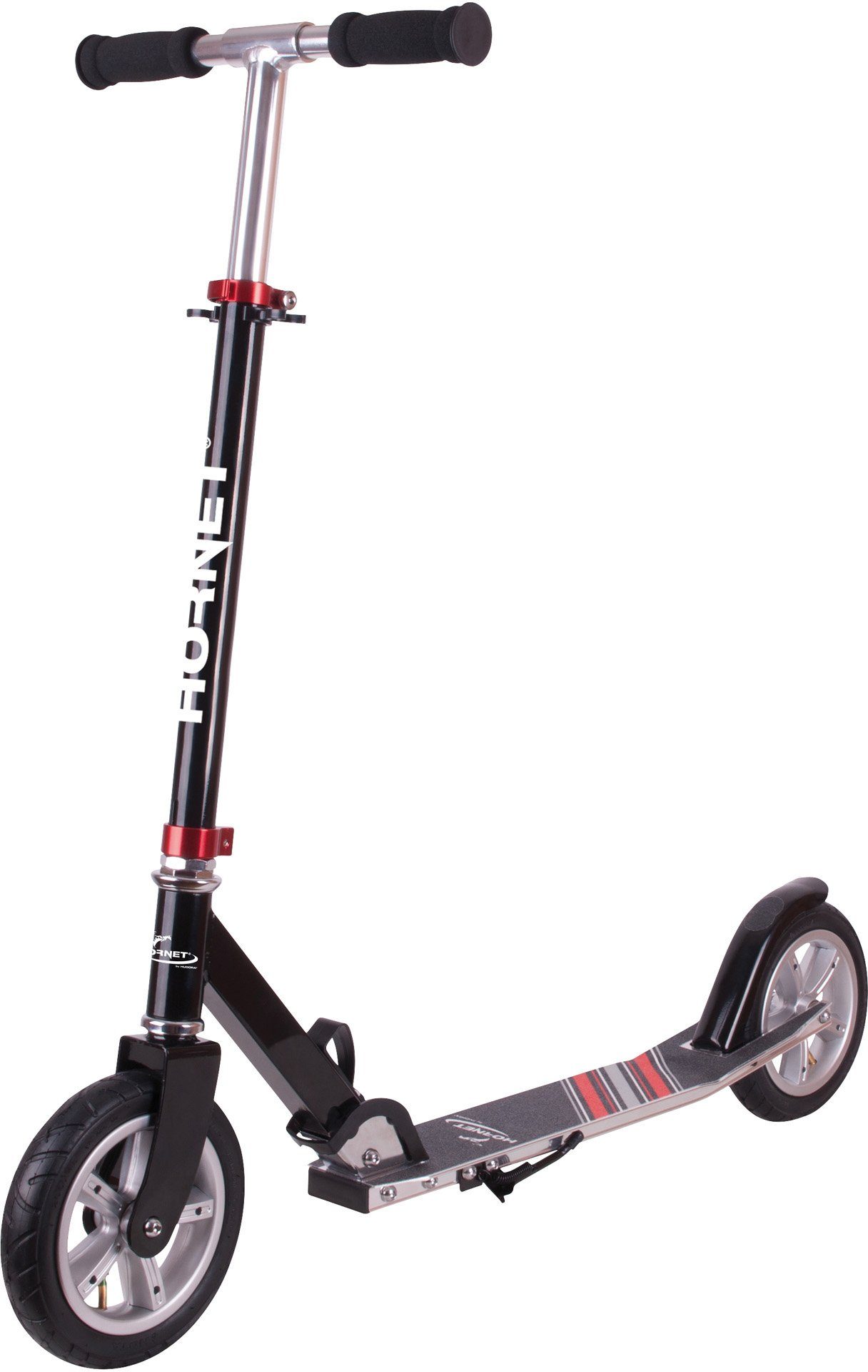 Hudora Scooter Hornet Air 200 schwarz/rot | Cityroller