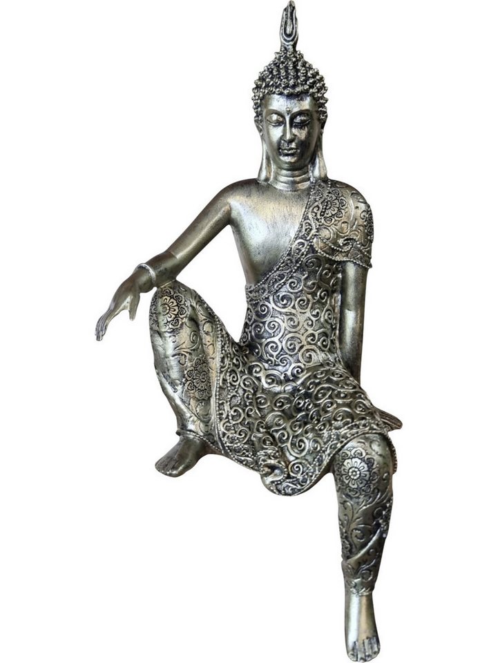 Figurendiscounter Gartenfigur Dekofigur Buddha 31 cm bunt
