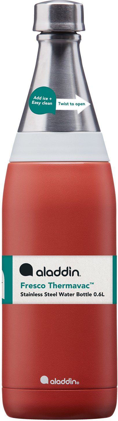 aladdin Isolierflasche Fresco Thermavac™ L, Getränke, Liter terrakotta 0,6 kohlensäurehaltige auslaufsicher, für