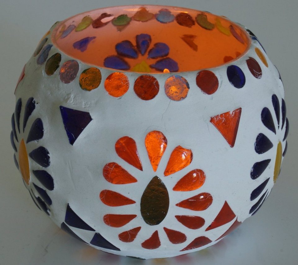 Guru-Shop Windlicht »Mosaik Windlicht Glas 9 cm - 8 ... Guru-Shop Windlicht »Mosaik Windlicht Glas 9 cm - 8 ...