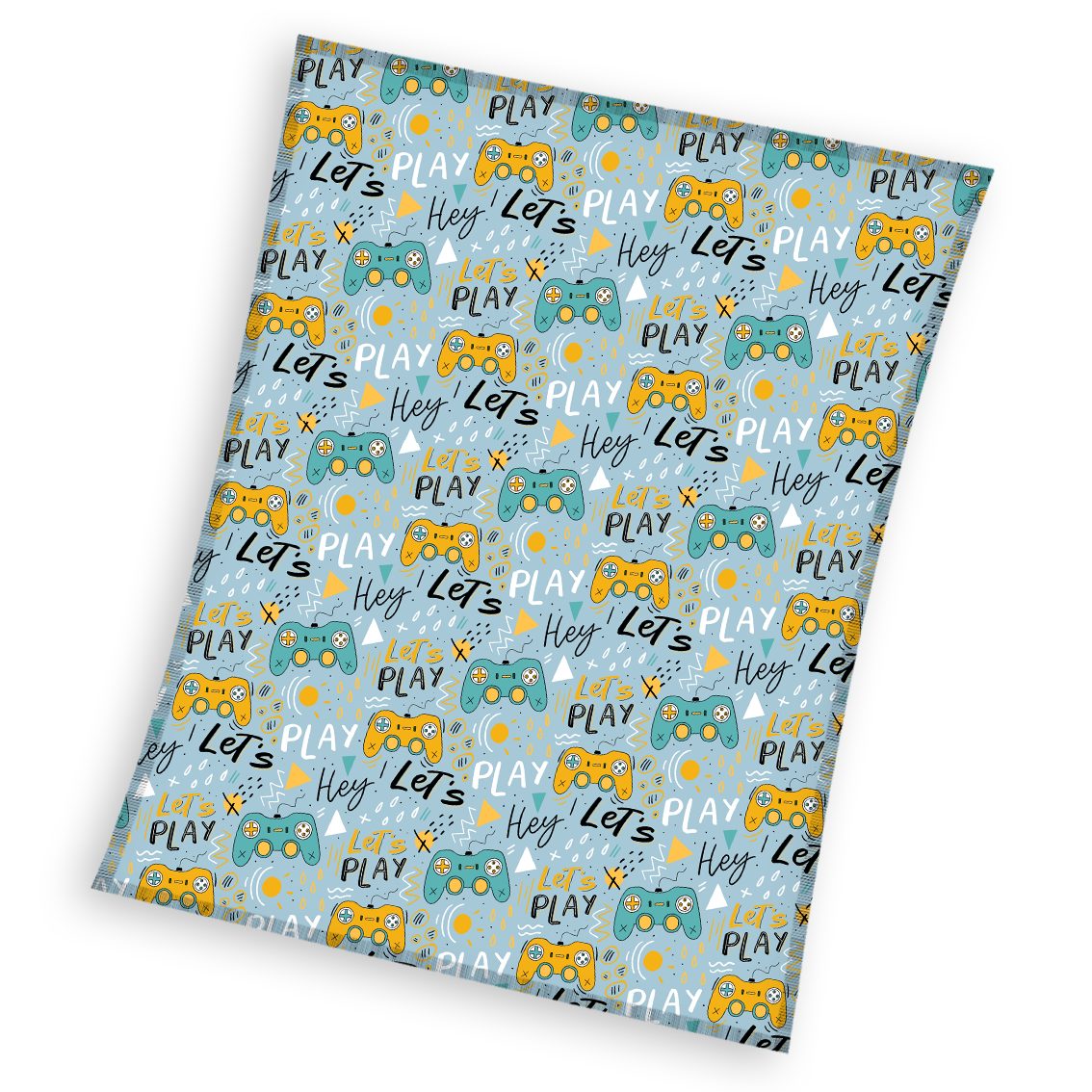 Kinderdecke Gamer 130x170 cm, weiche und kuschelige Decke für Mädchen und Jungen, MTOnlinehandel, Sofadecke, Überwurf, Plaid