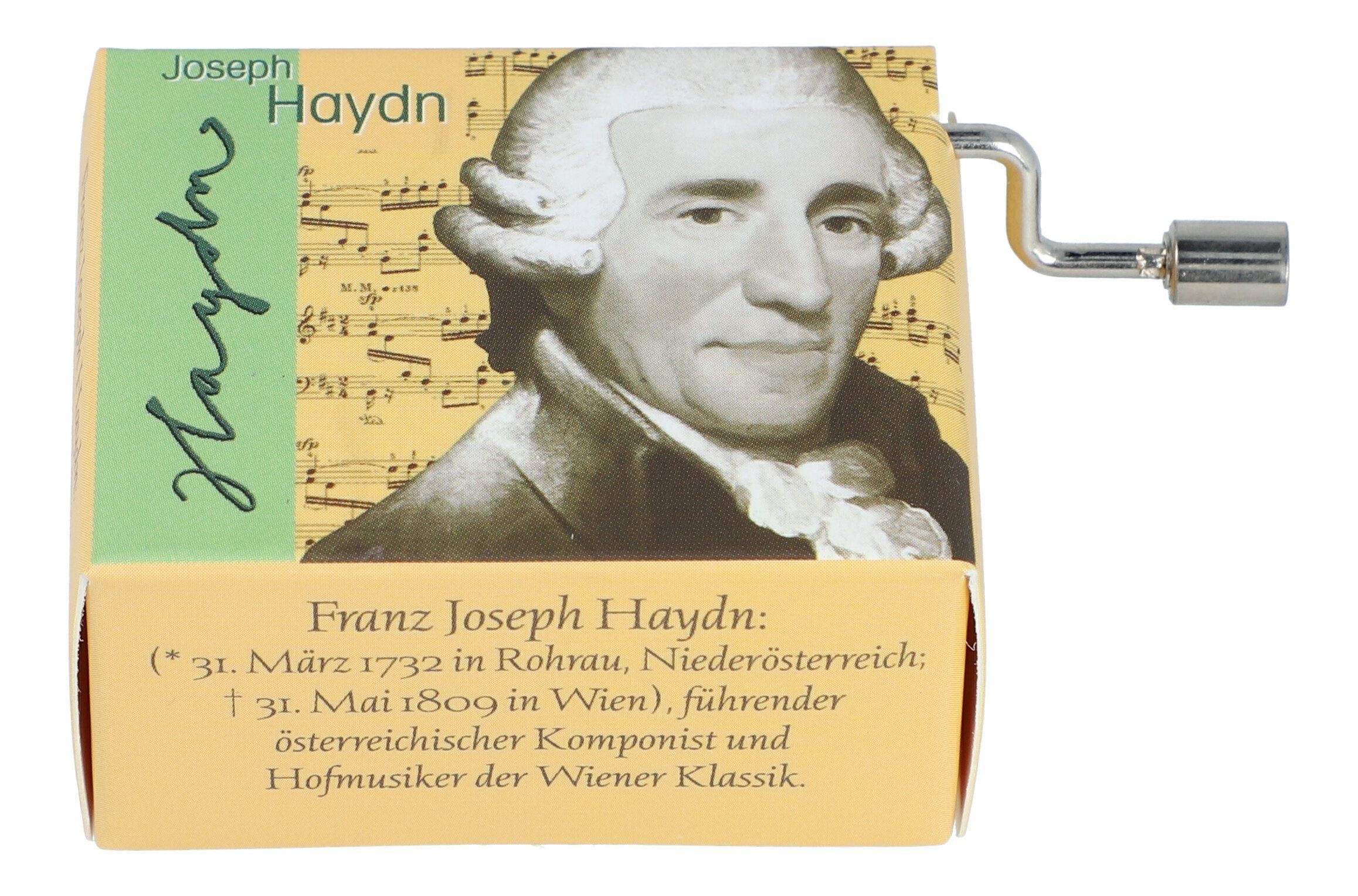 Fridolin Spieluhr Игрушечные часы mit Komponisten-Motiv und passenden Melodien -, Haydn, Serenade