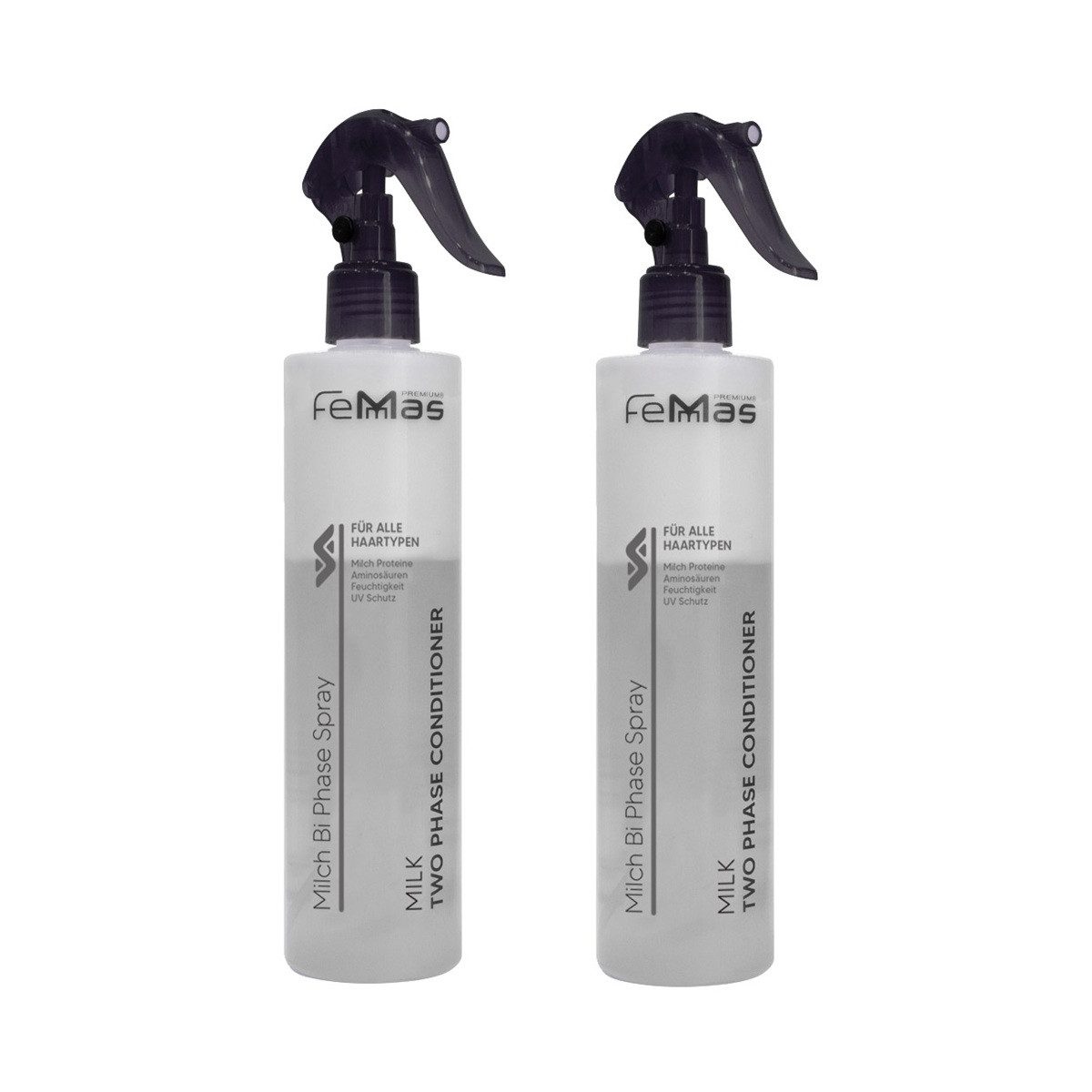 Femmas Premium Haarpflege-Spray FemMas Bi-Phase Conditioner Spray Milk Sofortpflege 2 x 320 ml