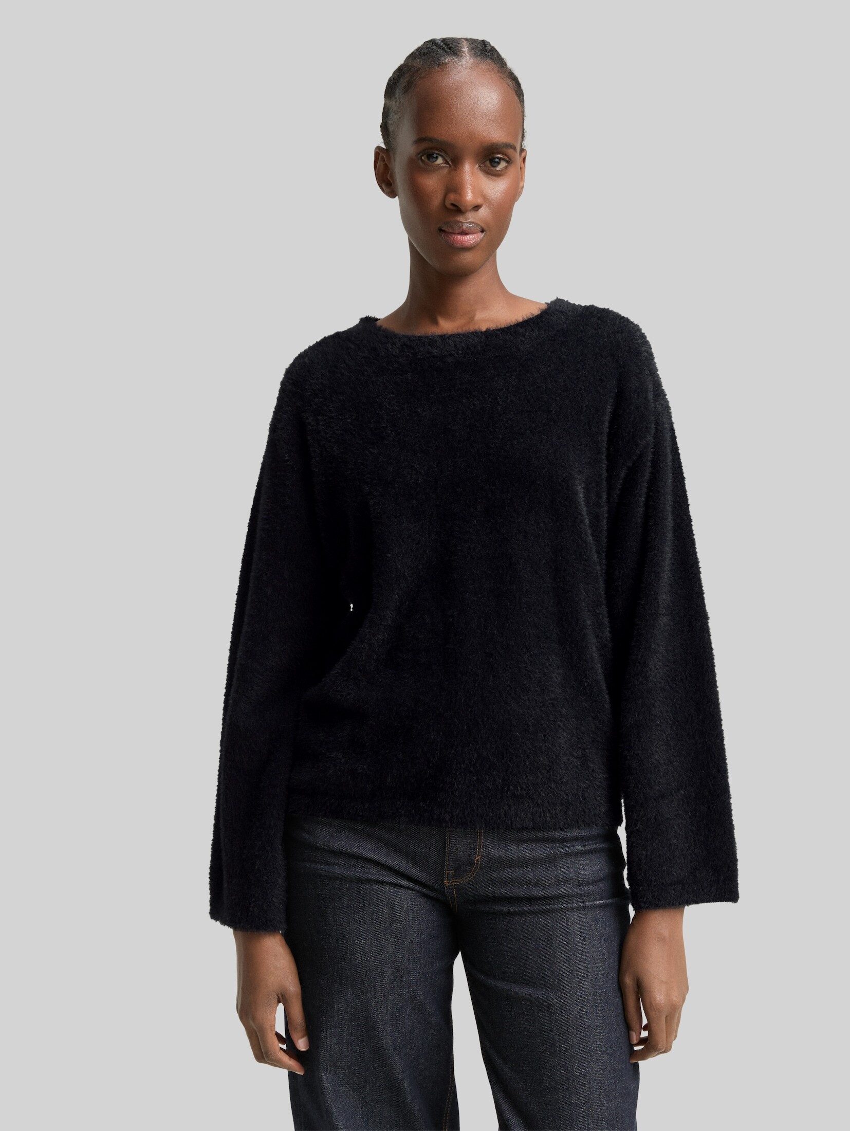 TOM TAILOR Denim Strickpullover Pullover & Strickjacken Strickpullover aus Federgarn