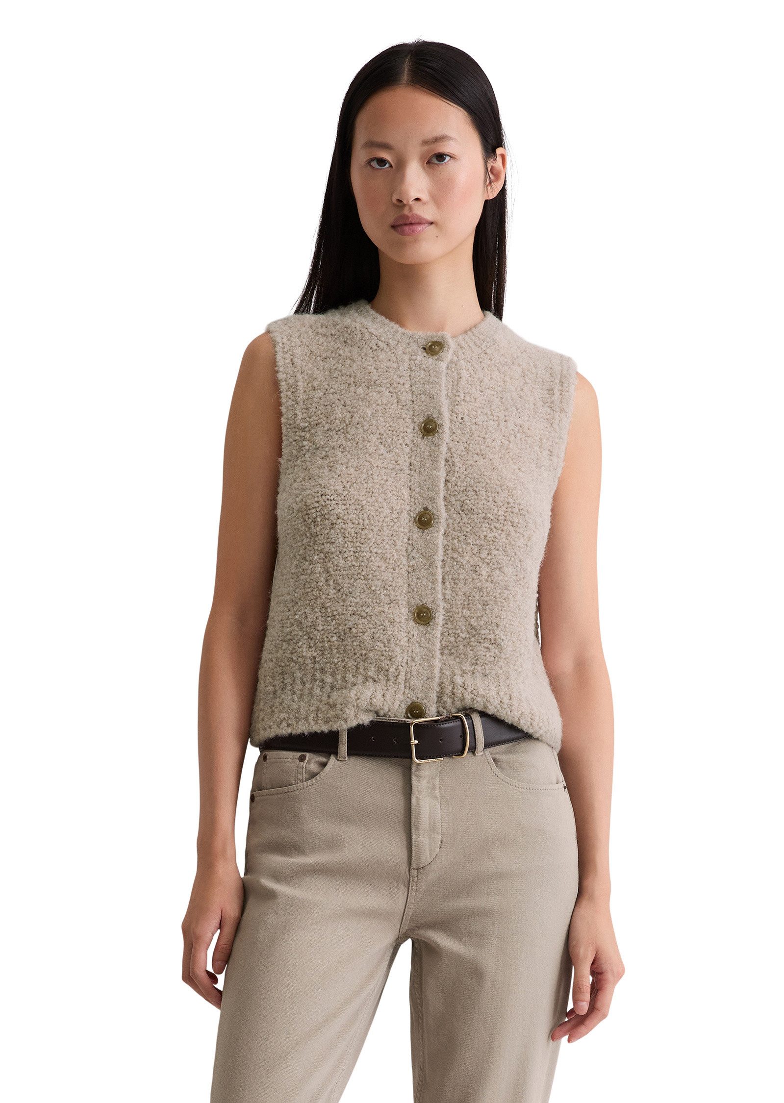 Marc O'Polo Strickweste aus Wolle-Alpakawolle-Mix