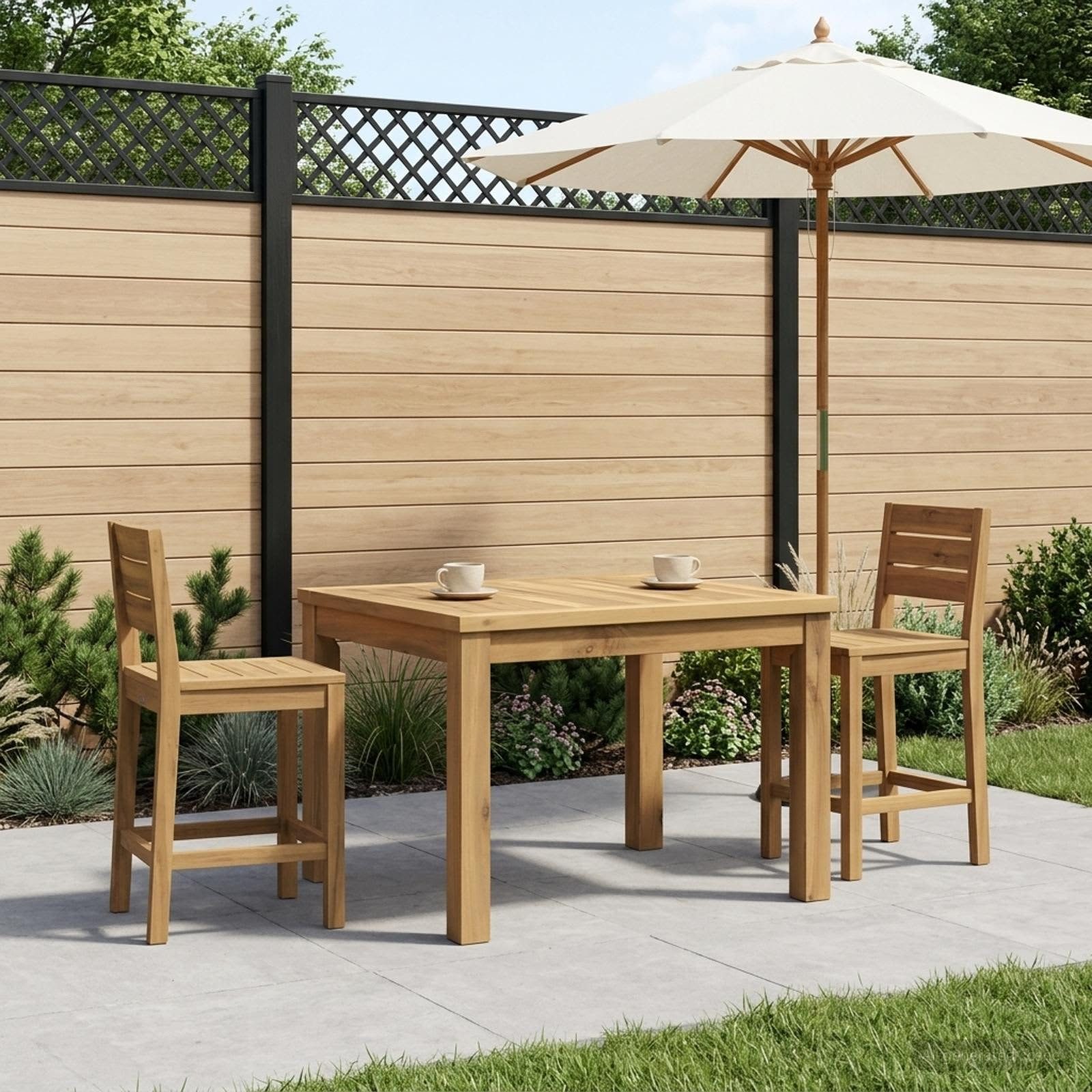 vidaXL Couchtisch Couchtisch Weiß 50 x 68,5 x 36 cm Massivholz (1-St) – Bild 3 von 5