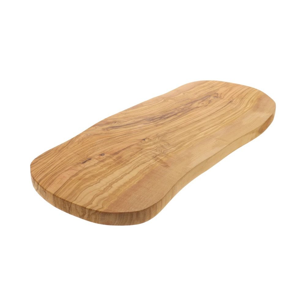 Hofmeister Schneidebrett Olivenholz Küchenbrett Holzbrett, Schneidebrett 50 x 20 x 2 cm