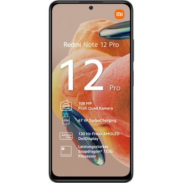 Xiaomi Redmi Note 12 Pro 128 GB / 6 GB - Smartphone - graphite gray Smartphone (6,7 Zoll, 128 GB Speicherplatz)