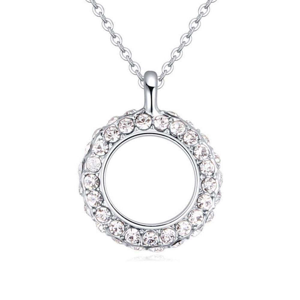 Ketten-Set Kette Kreis Silber aus Messing Damen