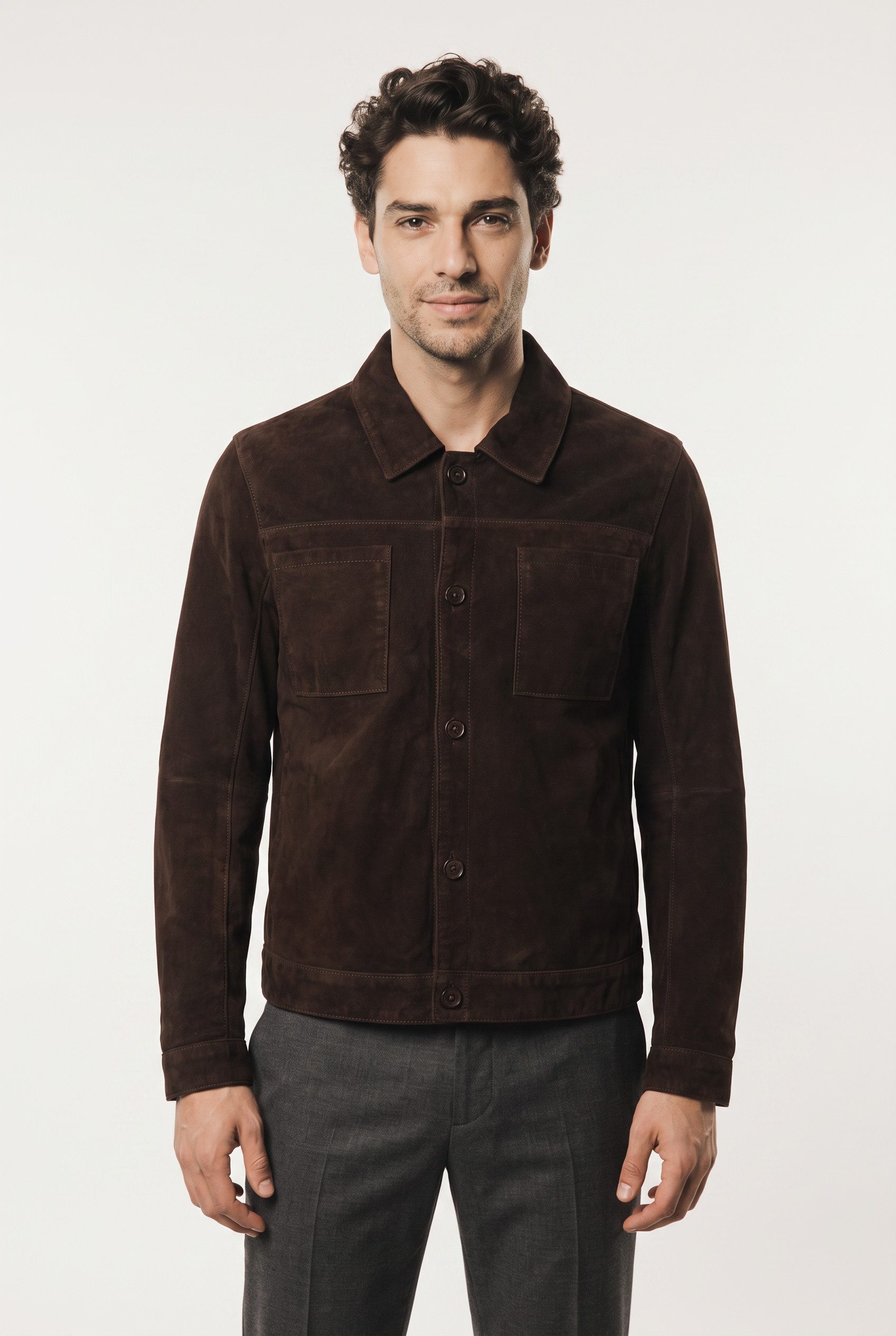 Mauritius Hemdjacke MMYukkon (mauritiusHerren26) aus Leder, Regular Fit
