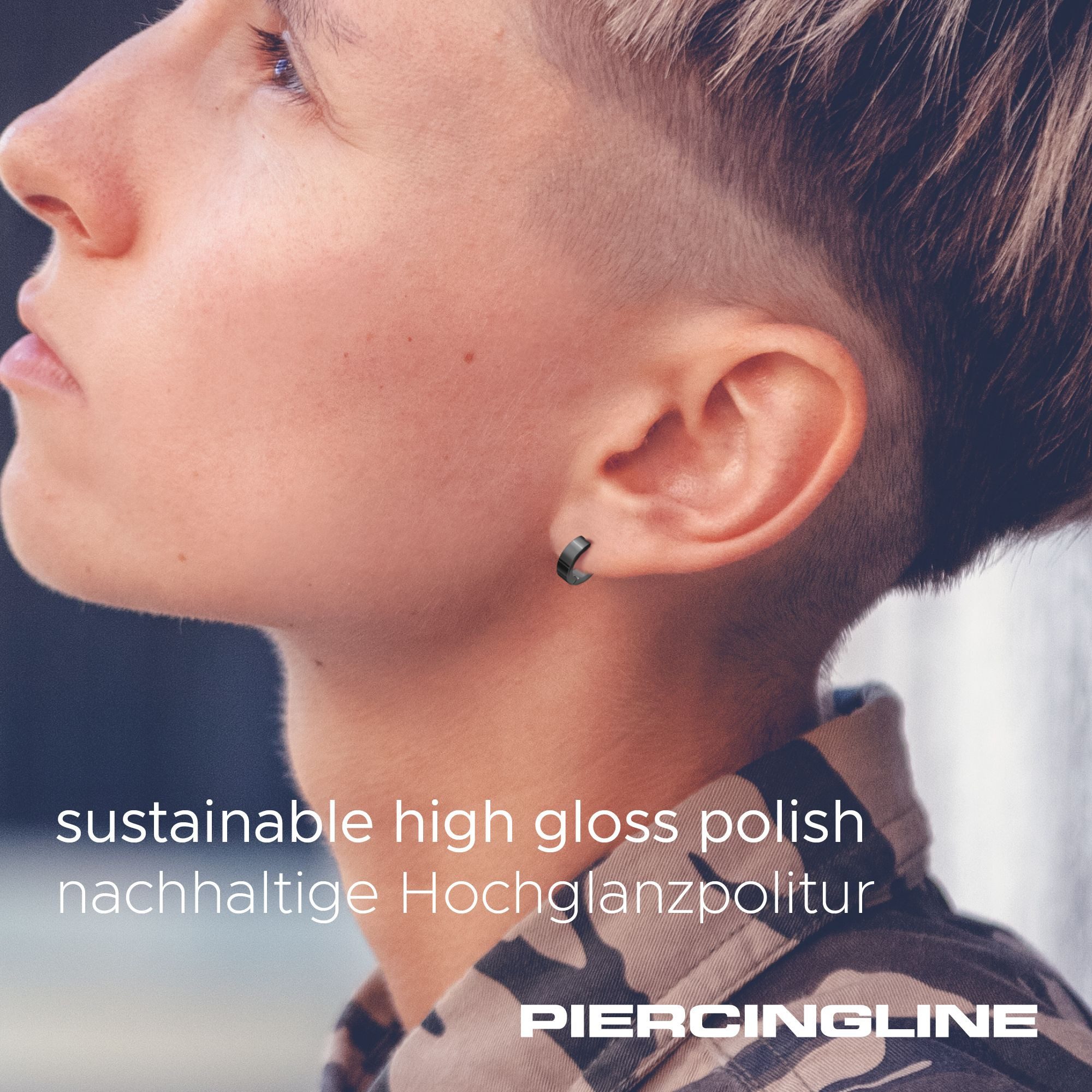 FILANGO Paar Creolen Chirurgenstahl Creolen ABGERUNDET (Creolen, 1-tlg)