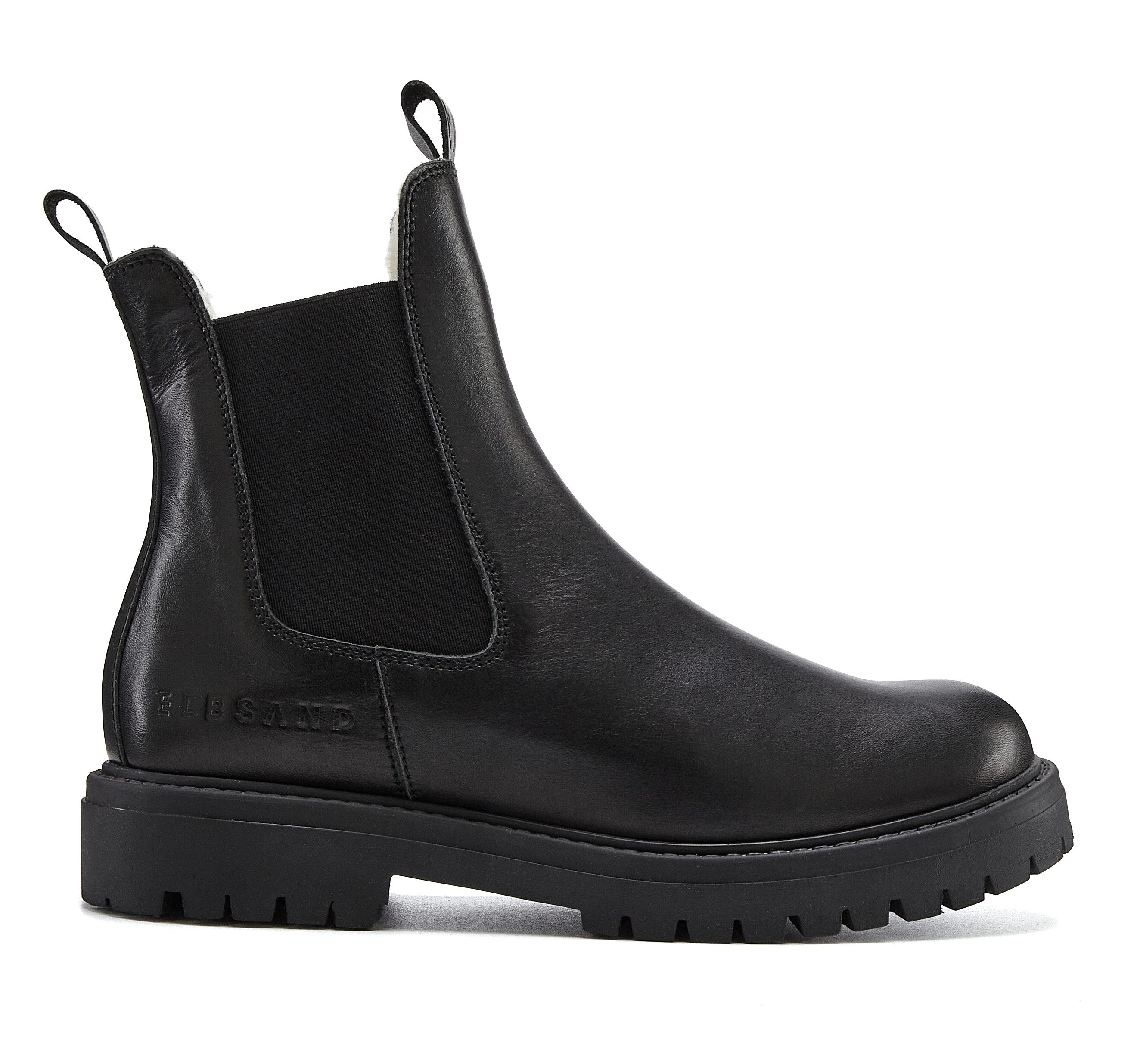 Elbsand Chelseaboots, Stiefel, Boots, Winterstiefel, Schlupfstiefel Stiefelette aus Leder mit Warmfutter, Lederstiefelette