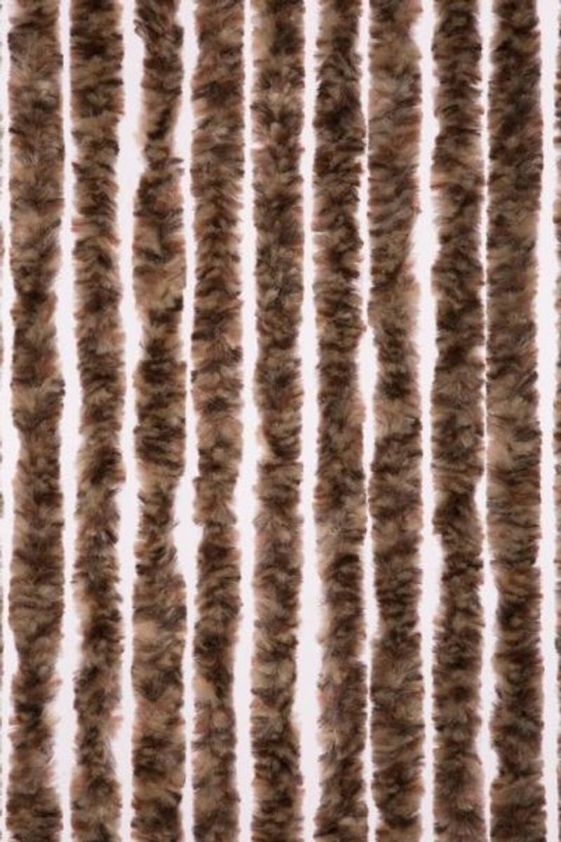 Decona meliert, 90 Insektenschutz-Vorhang x cm, Conacord Tragetasche CONACORD - Chenille inkl. 200 braun Flauschvorhang