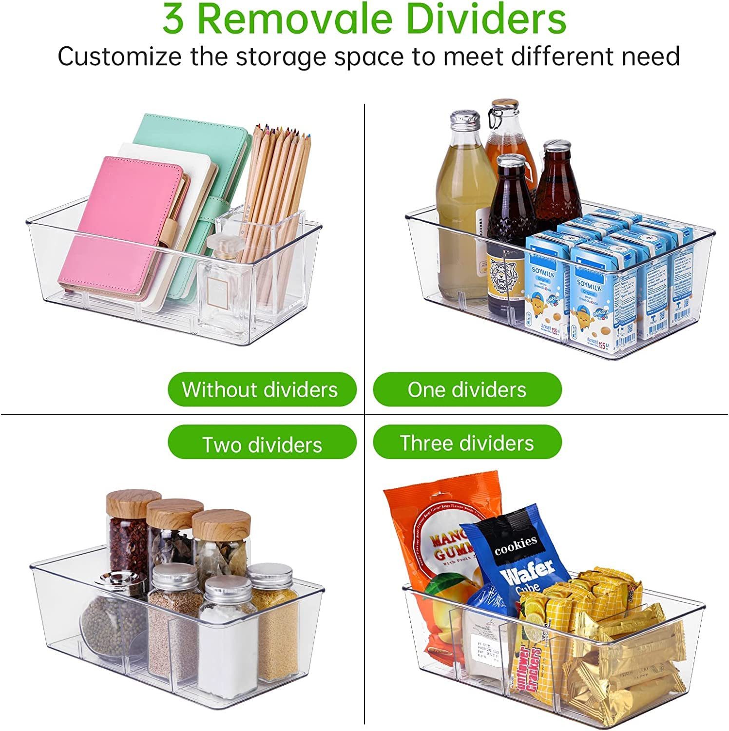 SURFOU Aufbewahrungsbox 3er-Set Kühlschrank Organizer mit günstig online kaufen