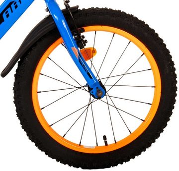 LeNoSa Kinderfahrrad Adventure 18 Zoll Blau - Prime Collection - Fahrrad für Jungen 4-7, 1 Gang, Handbremse & Rücktrittbremse