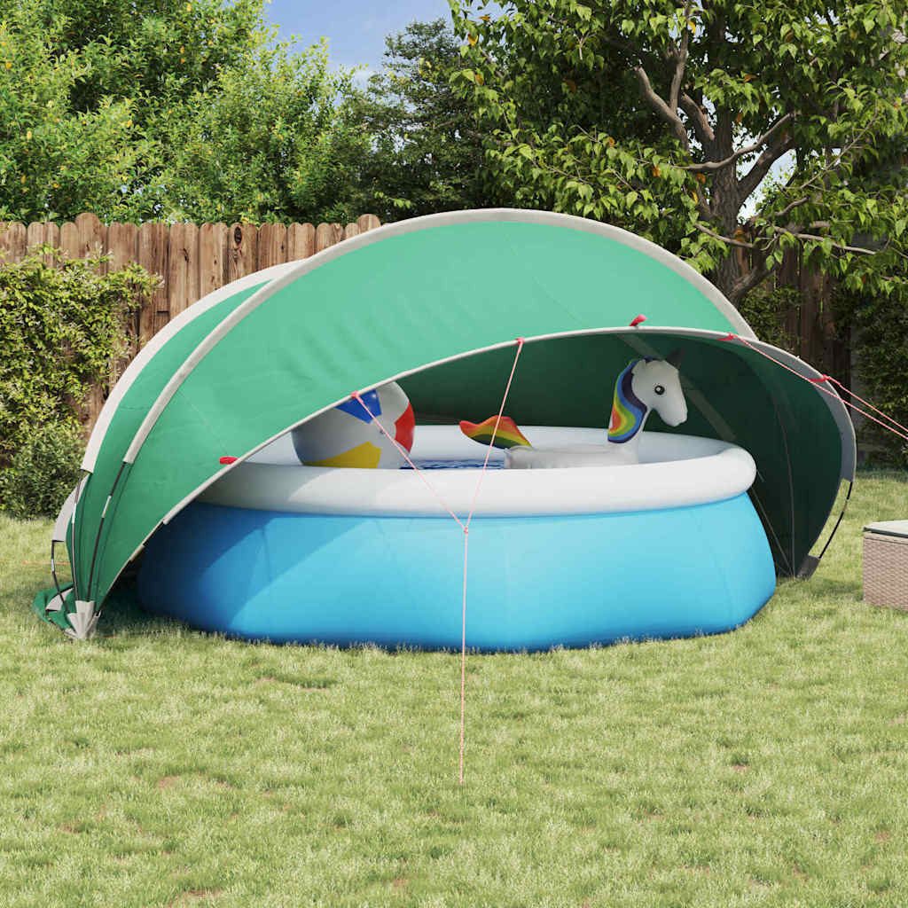 vidaXL Poolüberdachung, Pool-Dome Blau 405 x 405 x 192 cm