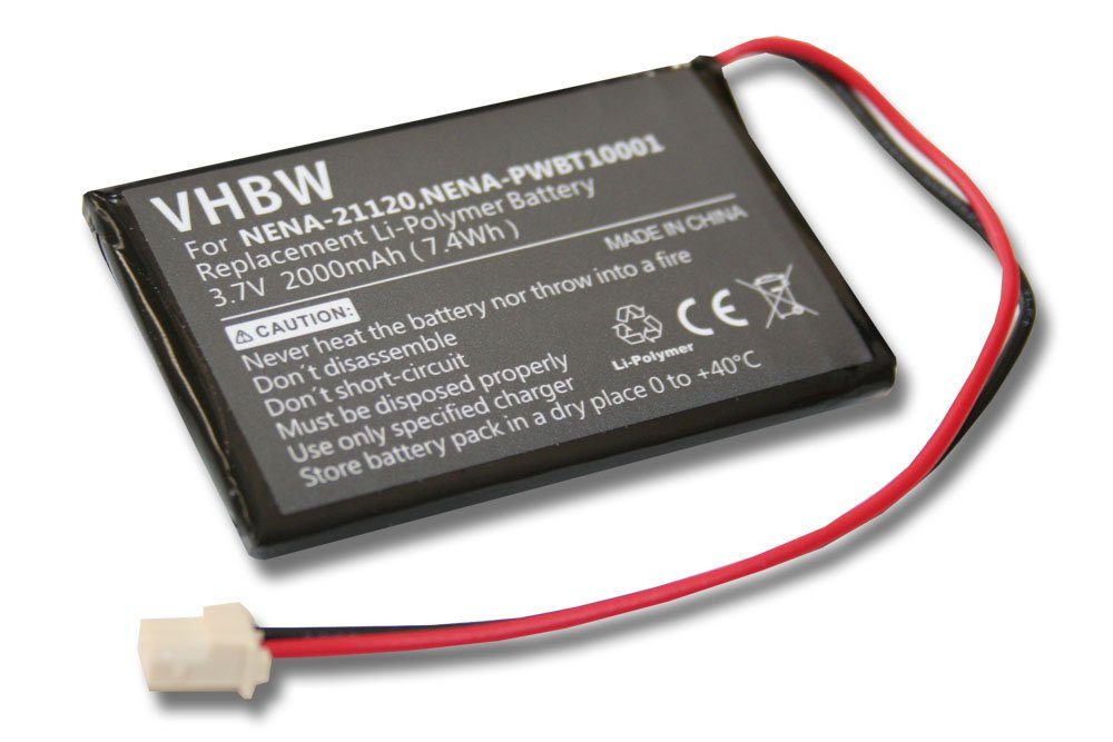 vhbw kompatibel mit Nexto DI ND 2700, DI ND2725, DI ND2700, DI ND 2725 Akku Li-Polymer 2000 mAh (3,7 V)