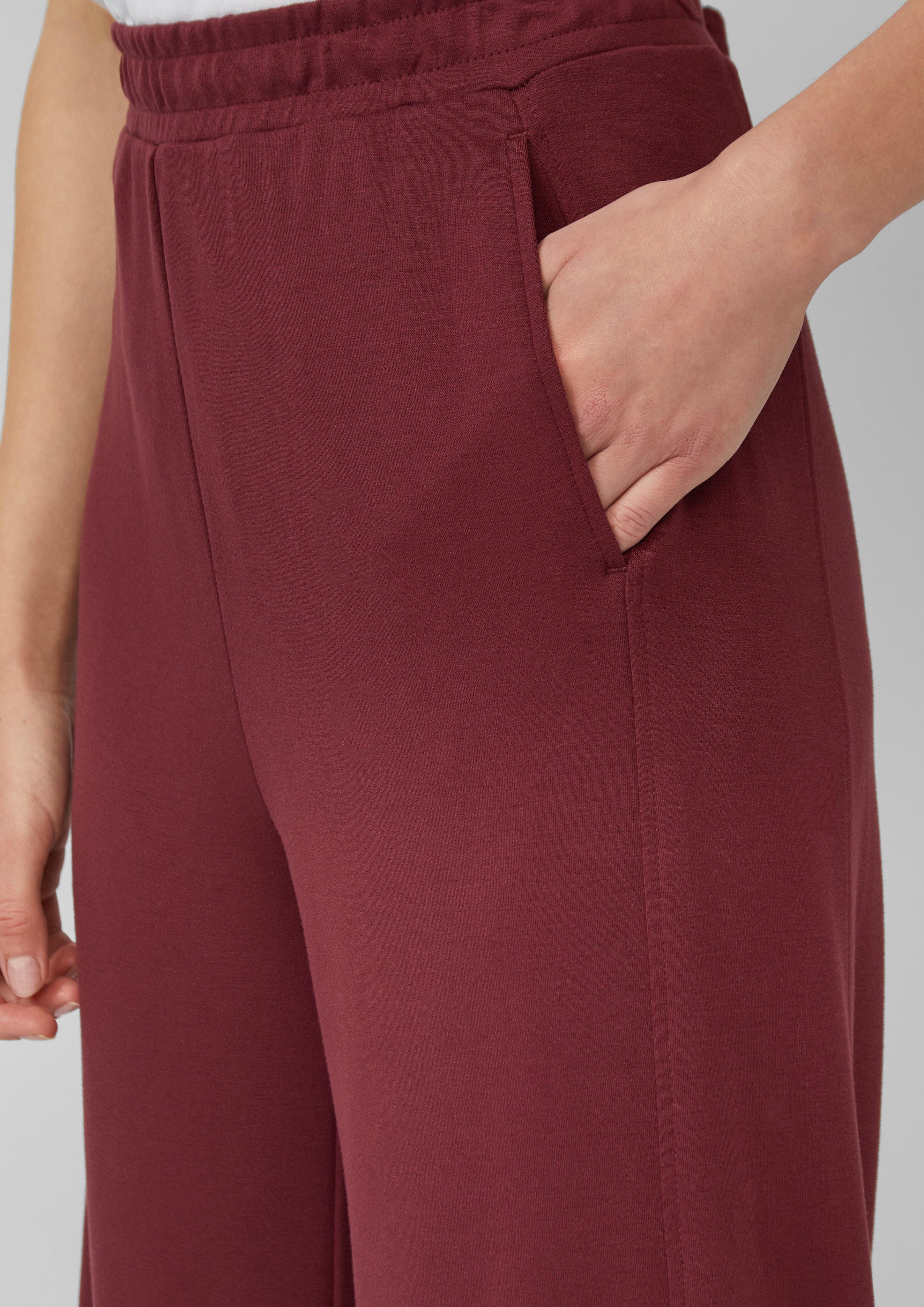 s.Oliver Stoffhose Scuba-Jogpants mit Wide Leg günstig online kaufen