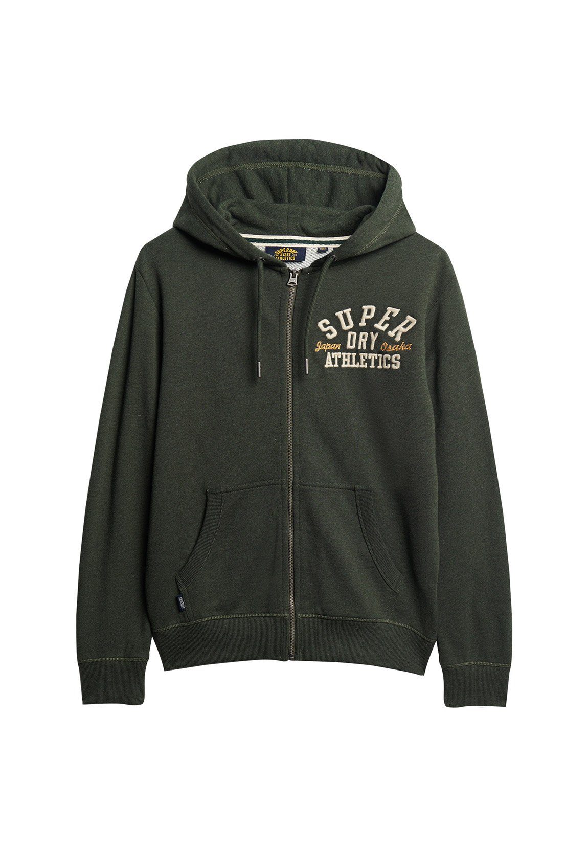 Superdry Sweatshirt Superdry Herren Zipper VINTAGE SUPERSTATE ZIPHOOD Dark  Olive Marl | Sweatshirts