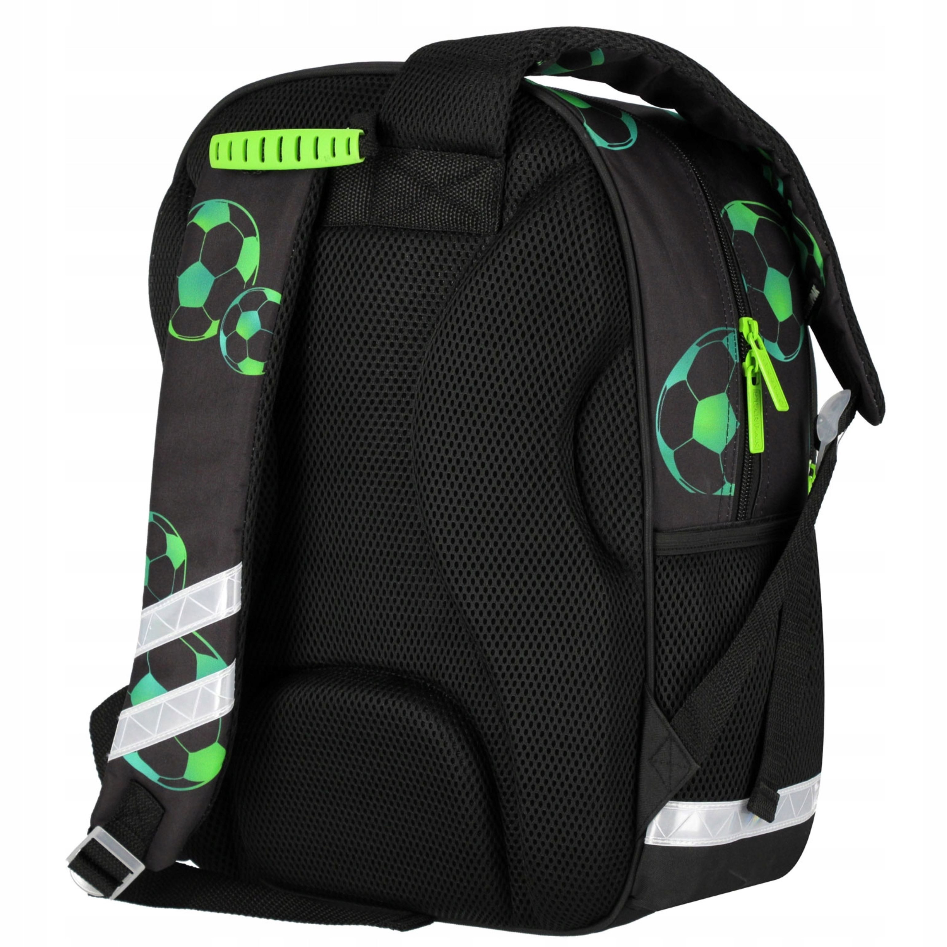 Starpak Schulrucksack STARPak Schulrucksack Fußball Jungen 23L Ergonomisch Reflektoren