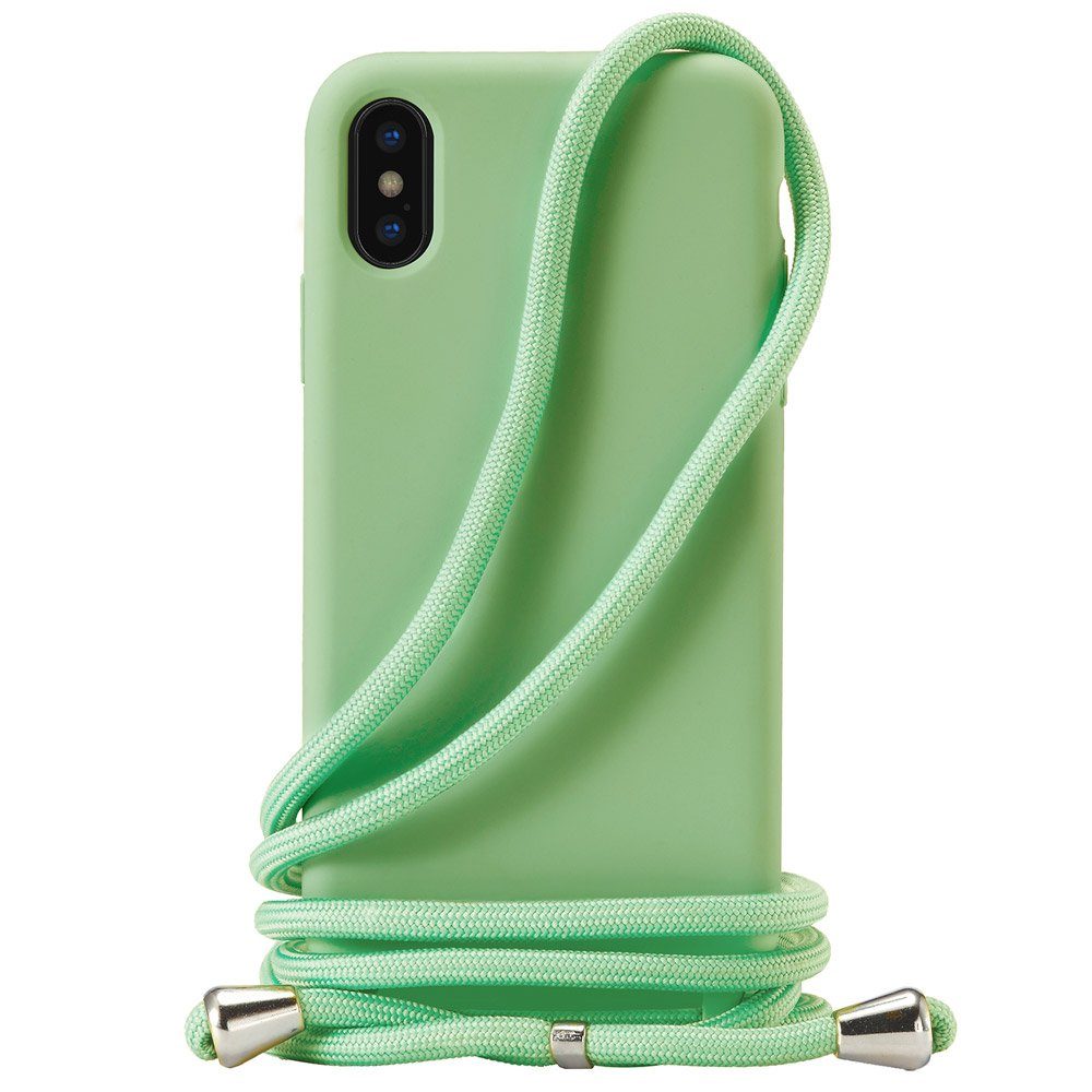 FITSU Handyhülle Handykette für Apple iPhone Hülle mit Band Handyband Case zum Umhängen, Hülle für iPhone 12 Pro, 12, 12 Mini, SE 2022, 11, XS, XR, X, 8, 7, 6