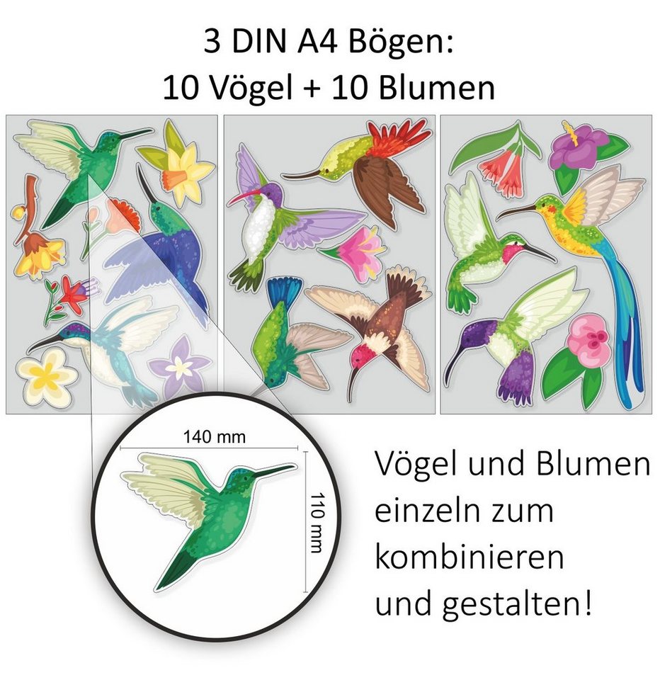 Thumbnail - younikat Aufkleber Fensterbild I Fenster-Aufkleber statisch haftend I selbstklebend wiede