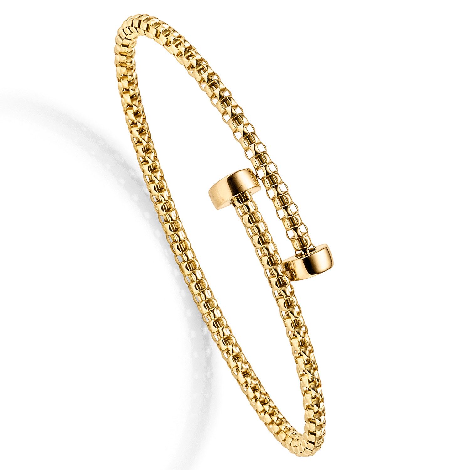 HOPLO Goldarmband Gold Armspange Breite 3,0 mm - 585-14 Karat Gelbgold, Mad günstig online kaufen