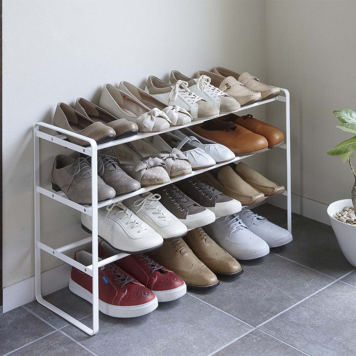 Yamazaki Schuhregal "Tower" aus Metall, klein, günstig online kaufen