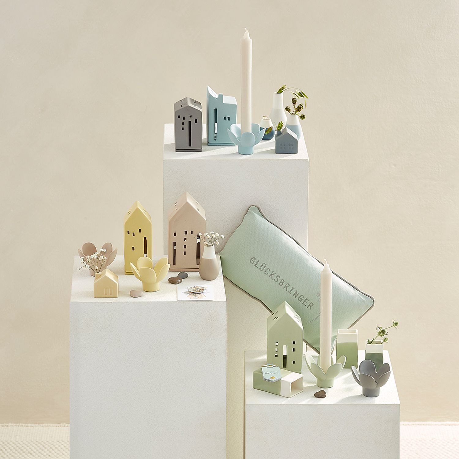 Räder Design Kerzenhalter Blume Grün